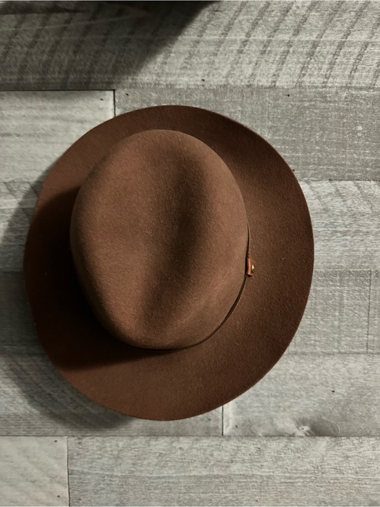 rag & bone Other - Rag & Bone New York 100% Wool Fedora Hat with Leather Band - Size Medium -Brown